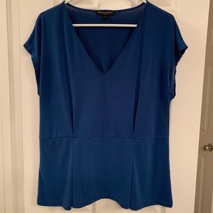 Banana Republic cobalt blue v-neck blouse